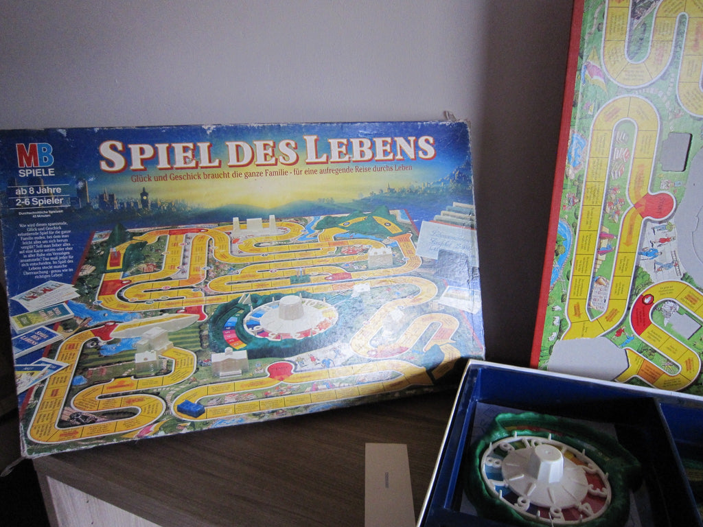 Spiel des Lebens – Originalkarton mit deutlichen Gebrauchsspuren