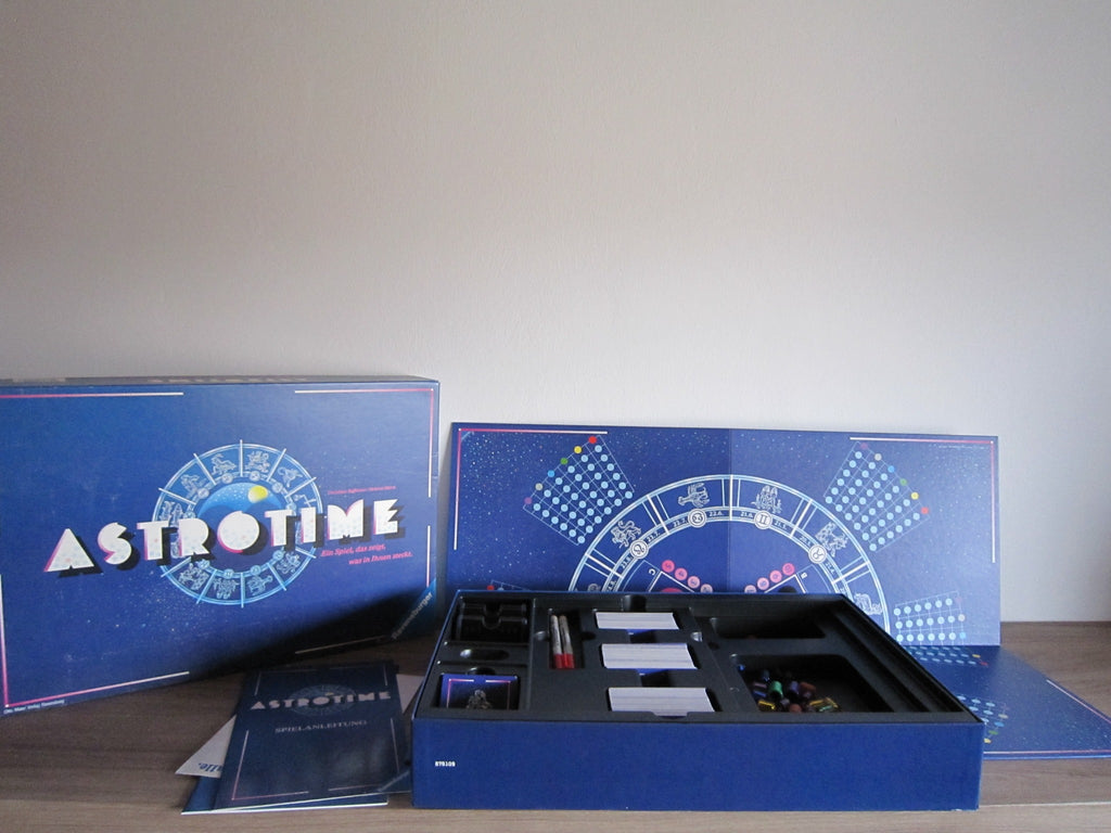 Astrotime von Ravensburger – Originalkarton, Spielplan, Zubehör und Spielanleitung