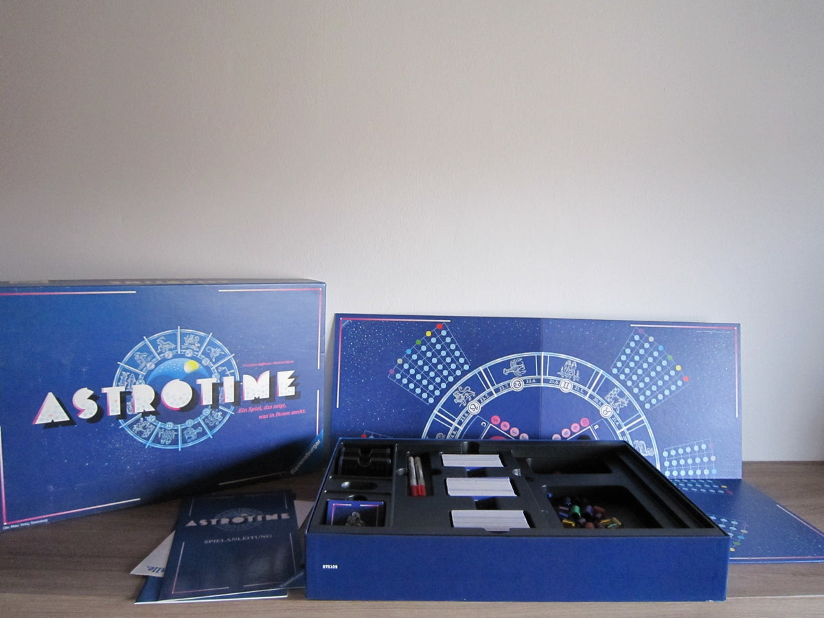 Astrotime von Ravensburger – Originalkarton, Spielplan, Zubehör und Spielanleitung