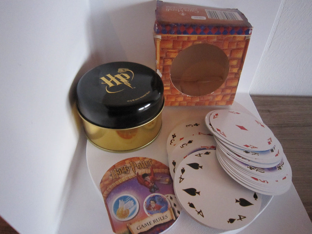 Harry Potter Carta Mundi 2001 – HP-Metalldose und runde Spielkarten mit Original-Außenkarton