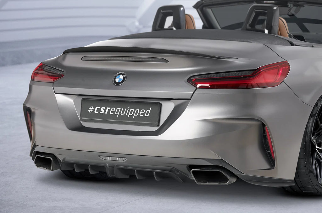 Montagebeispiel am BMW Z4 G29 – Heckspoiler im Detail, Fahrzeug nicht enthalten