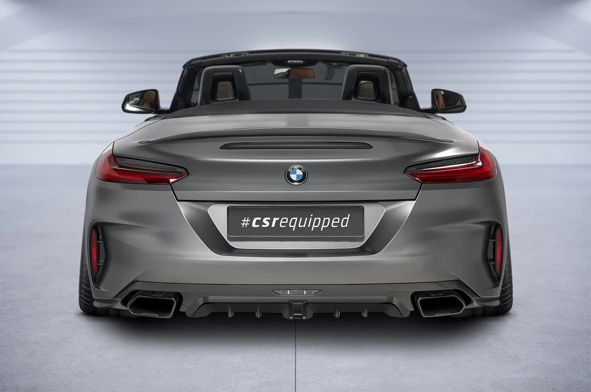 Montagebeispiel am BMW Z4 G29 – Heckansicht, Fahrzeug nicht enthalten