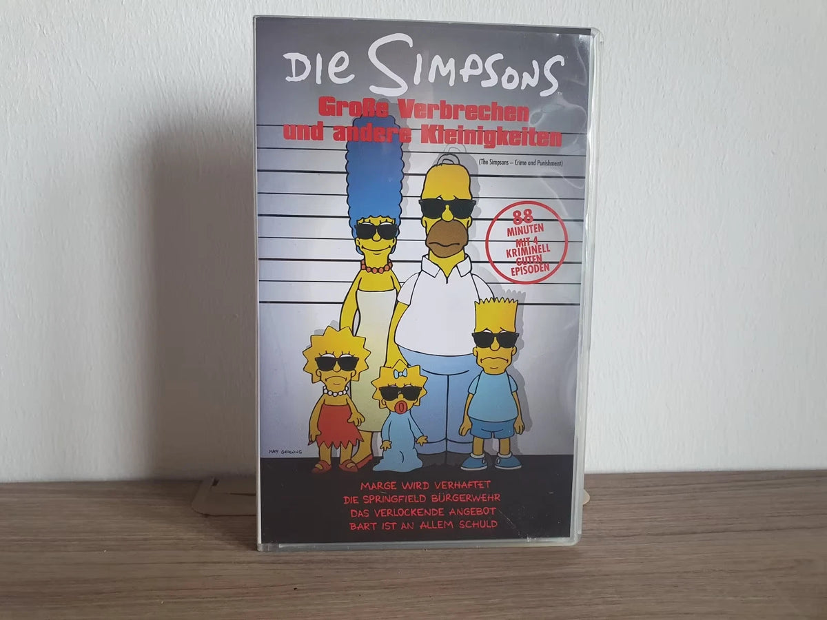 Die Simpsons – Große Verbrechen und andere Kleinigkeiten, VHS Vorderseite