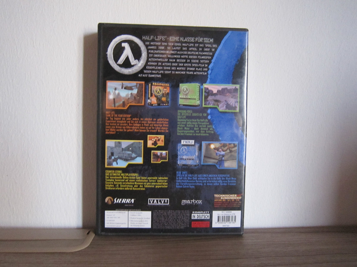 Half-Life Generation – Rückseite mit den vier enthaltenen Titeln