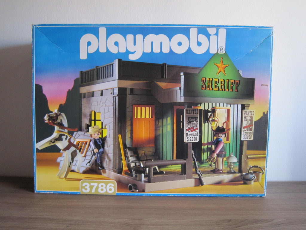 PLAYMOBIL 3786 Sheriffbüro – Originalverpackung Vorderseite