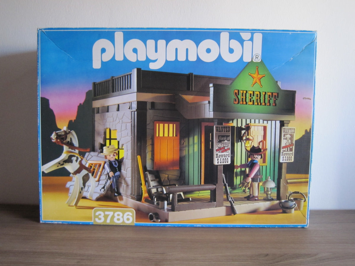 PLAYMOBIL 3786 Sheriffbüro – Originalverpackung Vorderseite
