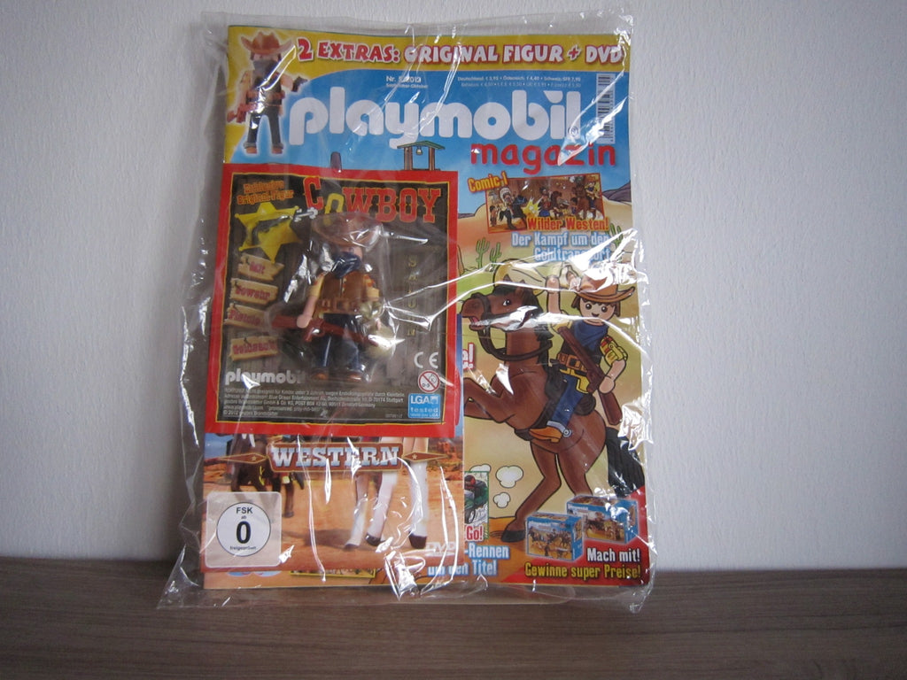 PLAYMOBIL-Magazin 5/2012 mit Cowboy-Figur und Western-DVD in Folienverpackung