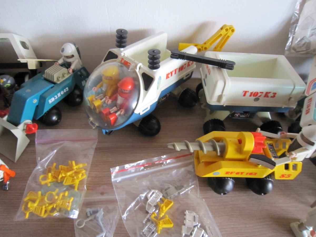 PLAYMOBIL Playmo Space Konvolut – Fahrzeuggespann und Bohrfahrzeug mit Zubehör