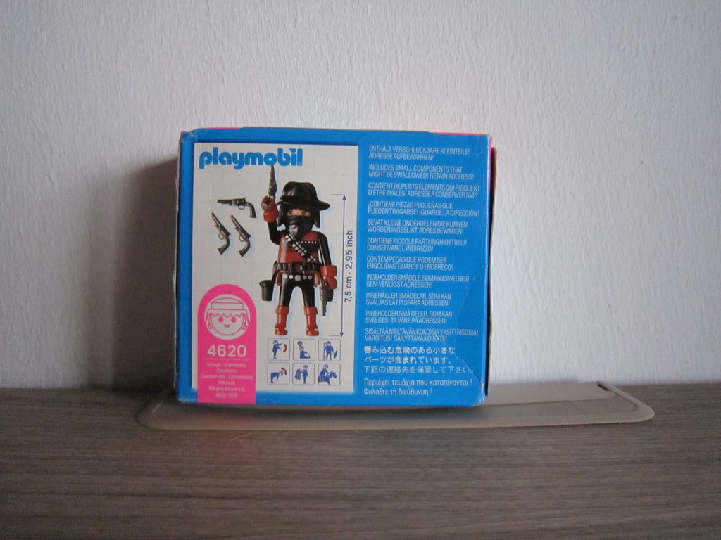 PLAYMOBIL Special 4620 Western-Bandit – Rückseite der Originalverpackung
