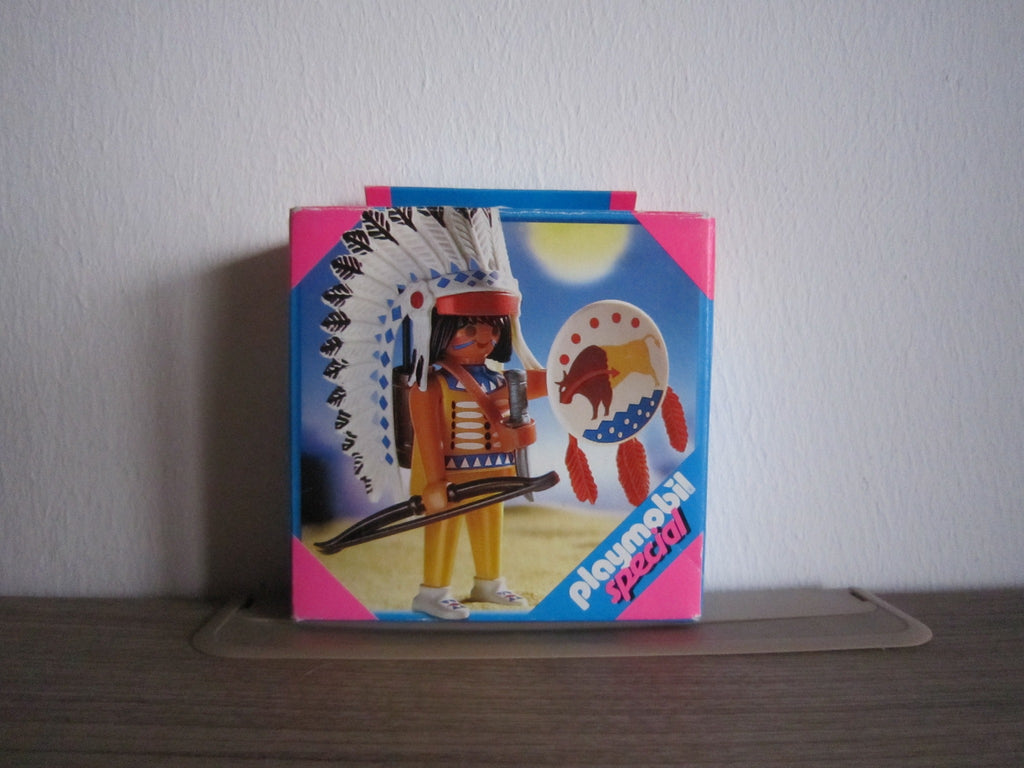 PLAYMOBIL Special 4652 Häuptling mit Federschmuck – Vorderseite der Originalverpackung