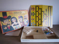 Ältere Ravensburger Malefiz-Ausgabe mit Spielplan, Figuren, Sperrsteinen, Würfel, Anleitung und Originalkarton