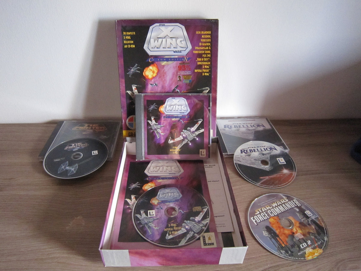 Star Wars PC-Spieleset mit X-Wing Big Box, TIE Fighter, Rebellion und Force Commander CD 2