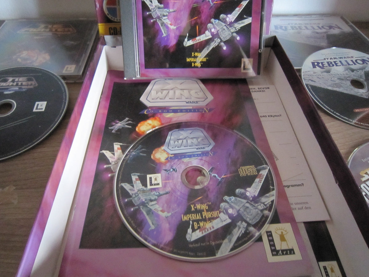 Star Wars X-Wing CD-ROM Edition mit Big Box, CD und gedruckter Anleitung
